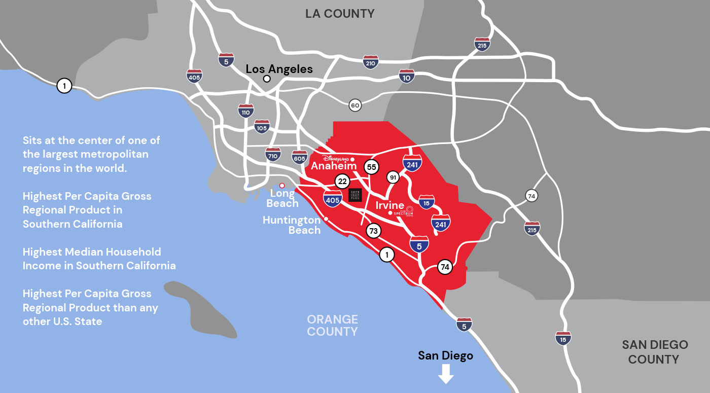 Orange County map